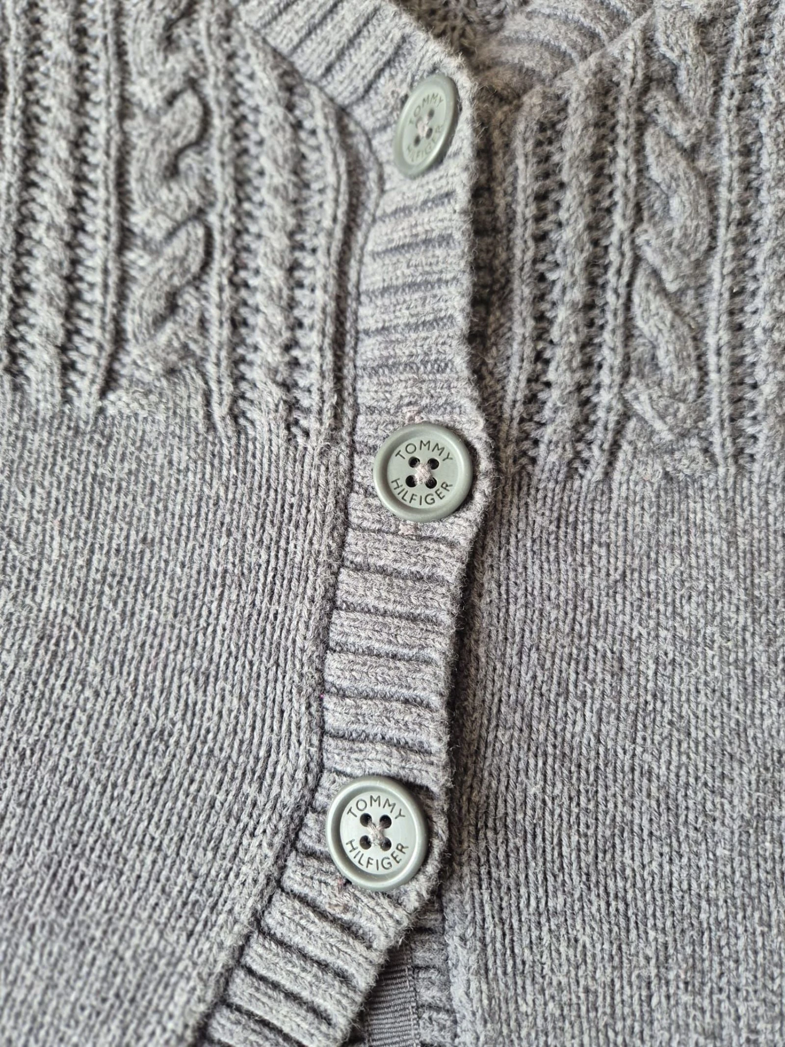 Colete / Cardigan Tommy Hilfiger - Cinza - Tamanho L (serve menor: corresponde mais a um S/M) – photo 5